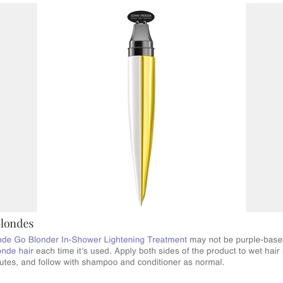 ✅ 2X John Frieda Sheer Blonde Go Blonder In Shower Treatment 34ml each Brand New - Picture 9 of 9